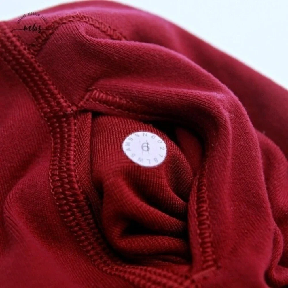 Lululemon‎ High Rise Full Length Fitted Stretch Leggings Red Women 6